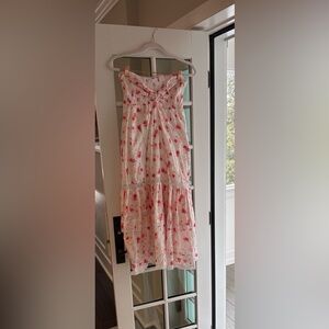 Target Floral Pink and White Dress